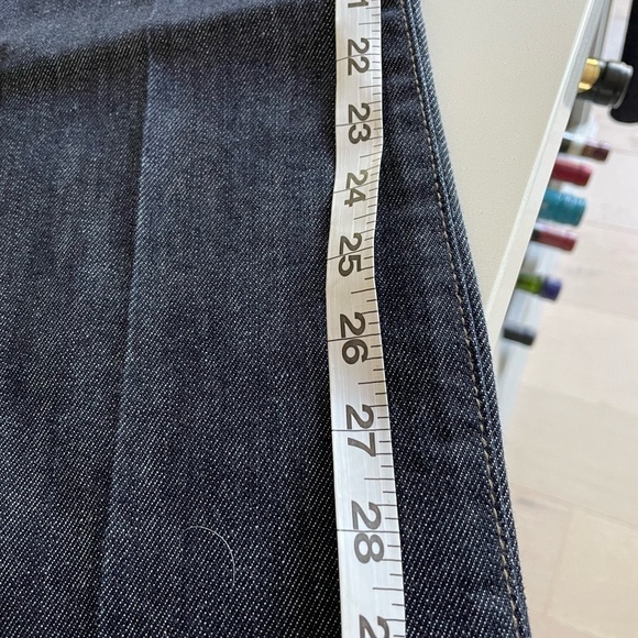 7 For All Mankind Jagger Boot Cut  Jeans size 27 dark blue wash - Picture 15 of 16